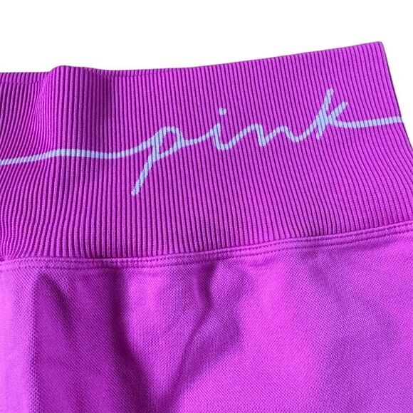Victoria's Secret PINK Active Leggings Size Medium Vibrant Pink - Picture 2 of 7